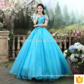 Alibaba Online Cinderella Royal Blue Special Occasion Party Gowns Princess Style Real Sample Ball Gown Wedding Dress